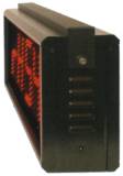 Box bifacciale, con doppio sensore ad infrarossi per il telecomando e doppio sensore di luminosità
